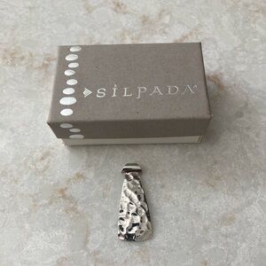 Silpada Hammered Sterling Silver 925 Tie Shape Pendent